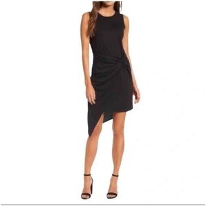Black pretty asymmetrical dress